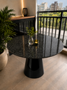 Ver imagem 1 de Mesa de Jantar Cone Preto - Redonda 80cm - Mármore São Gabriel
