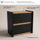 Ver imagem 2 de Mesa de Cabeceira 2 Gavetas Duo 475 MDP Byhouse