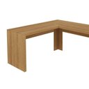 Ver mais imagens de Kit para Escritório com Mesa em L e Balcão 2 Portas Amêndoa Tecno Mobili