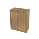 Ver imagem 7 de Kit para Escritório com Mesa em L e Balcão 2 Portas Amêndoa Tecno Mobili