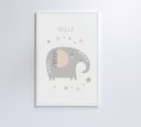 Ver imagem 3 de Quadro Infantil Hello Elefante Decor&quadros Arte022 80x120 Cm Adesivo Fotográfico