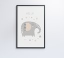 Ver mais imagens de Quadro Infantil Hello Elefante Decor&quadros Arte022 80x120 Cm Adesivo Fotográfico