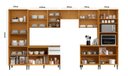 Ver imagem 2 de Cozinha modulada completa 4,10cm Luana - Cinamomo/Branco Aramóveis