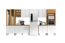 Ver imagem 3 de Cozinha modulada completa 4,10cm Luana - Cinamomo/Branco Aramóveis
