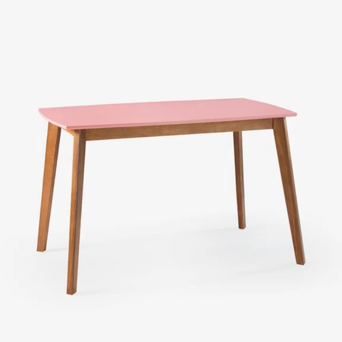 Escrivaninha para Quarto Áustria Cor Rosa e Mel