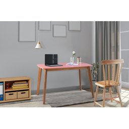 Escrivaninha para Quarto Áustria Cor Rosa e Mel - 3