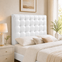 Ver imagem 4 de Cabeceira Ana Estofada Corino Modena p/ Cama Box Solteiro 90cm Quarto