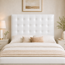 Ver imagem 1 de Cabeceira Ana Estofada Corino Modena p/ Cama Box Solteiro 90cm Quarto
