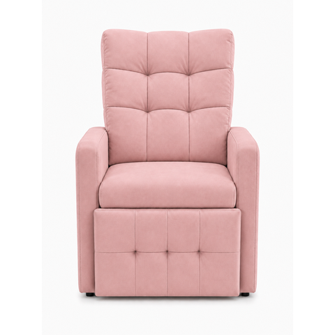 Poltrona Papai Luxo Reclinavel para Estenção de Cilios , Amamentação Organica* Sued*Rosa Bebê