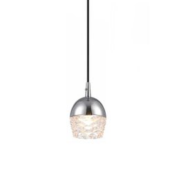 Pendente Kira Metal e Vidro Cromado 10x13CM 1G9 OU-2033-CR - 1