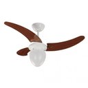 Ver imagem 1 de Ventilador Teto Buzios Max Branco Pás Mogno Tron 127V