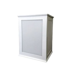 Arandela Bolt 3 Faces Branco Aço/Termoplastico 17X12,5CM - 1