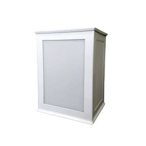 Arandela Bolt 3 Faces Branco Aço/Termoplastico 17X12,5CM