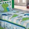 jogo de cama dino 100% algodão 150 fios 3 peças lepper - 1