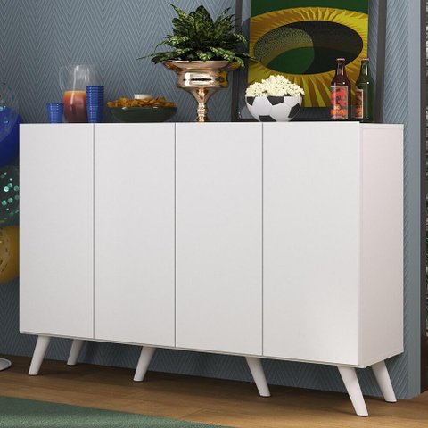 Aparador Buffet 4 Portas Retrô Alemanha Multimóveis BR3556