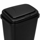 Ver imagem 4 de Lixeira Black Banheiro Cozinha 9 Litros Cesto Lixo Tampa Click 9L Retangular Preta Plastico Escritor