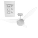 Ver imagem 6 de Ventilador de Teto Aliseu Terral com Controle de Parede 220v - Cristal