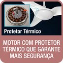 Ver imagem 3 de VENTILADOR DE TETO ALISEU SLIM BRANCO COM CONTROLE DE PAREDE 127V