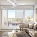 Ver mais imagens de VENTILADOR DE TETO ALISEU SLIM BRANCO COM BLUETOOTH, CONTROLE REMOTO E PAREDE 127v