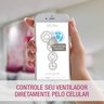 VENTILADOR DE TETO ALISEU SLIM BRANCO COM BLUETOOTH, CONTROLE REMOTO E PAREDE 127v - 5