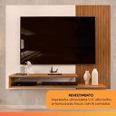 Ver imagem 7 de Painel para TV até 50 Polegadas Detalhe Frisado com Prateleiras Gael Madeirado/Off White