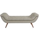 Ver imagem 5 de Kit Cabeceira Cama Box Casal 195 Cm Madrid com Puff Recamier Santorini Bouclê Creme - Lyam Decor