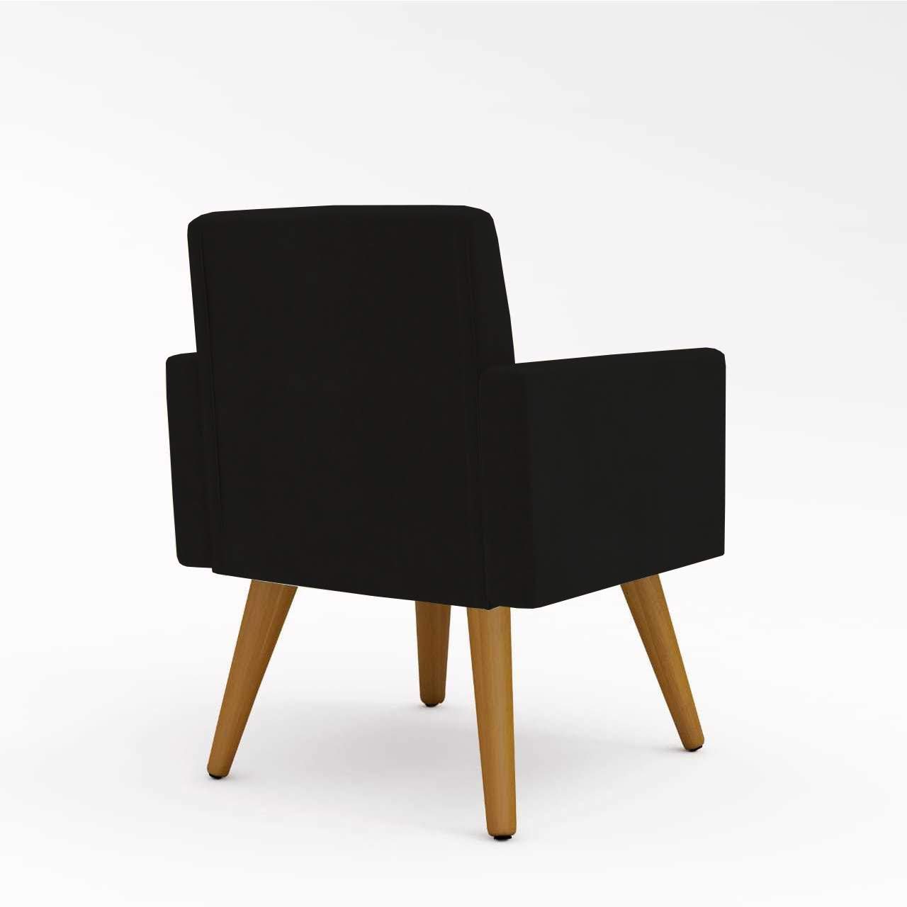 Cadeira Decorativa para Quarto – Balaqui Decor Cor:Preta - 3