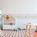 Ver imagem 1 de Faixa Infantil Elefante Urso Cavalinho Rosa - 7m