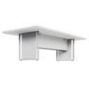 Ver imagem 5 de Mesa Reunião 240cm Escritório para 4 Pessoas com Caixa de Tomadas Corporate Cinza
