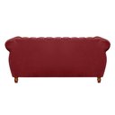 Ver imagem 3 de Sofá Chesterfield Realeza 3 Lugares Decoração Retrô - Suede Bordô