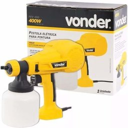 Pistola Pintura e Pulverizar Elétrica 400w PEV400 Vonder - Amarelo - 220v - 4