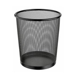 Lixeira Metal Redonda Preto Or98010 Ordene - 1