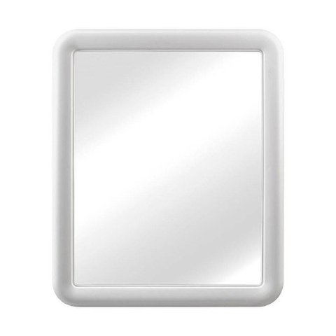 Espelho Retangular com Moldura de Plastico Branco 5 Primafer