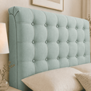 Ver imagem 3 de Cabeceira Ana Estofada Veludo p/ Cama Box Casal King 195cm Quarto