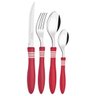 Faqueiro Inox 24 Peças Cor & Cor Vermelho Tramontina 23499/763 - 2