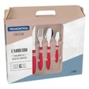 Ver imagem 1 de Faqueiro Inox 24 Peças Cor & Cor Vermelho Tramontina 23499/763