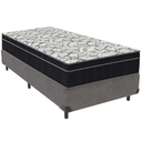 Ver imagem 1 de Cama Box e Colchão Airtech 150 Espuma D45 Solteiro Ortobom: Cinza