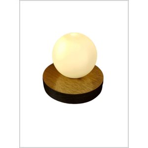 Luminária Moon de Mesa com Globo de Vidro e Lampada Ofertamo