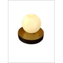 Ver imagem 1 de Luminária Moon de Mesa com Globo de Vidro e Lampada Ofertamo