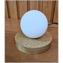 Ver imagem 3 de Luminária Moon de Mesa com Globo de Vidro e Lampada Ofertamo