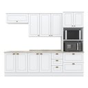Ver mais imagens de Cozinha Modulada 5 Peças com Torre Quente 10 Portas 5 Gavetas Americana Henn - Branco Hp Fosco