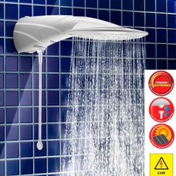 Ducha / Chuveiro Advanced Temperatura Eletrônica Lorenzetti 5500w 127v com Haste Prolongadora - 2 Ducha / Chuveiro Advanced Temperatura Eletrônica Lorenzetti 5500w 127v com Haste Prolongadora - 2