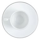 Ver imagem 3 de Xícara de Chá com Pires Majesty Silver Porcelana 220ml Branca L'Hermitage Mesa Posta Elegante