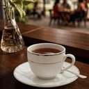 Ver imagem 6 de Xícara de Chá com Pires Majesty Silver Porcelana 220ml Branca L'Hermitage Mesa Posta Elegante