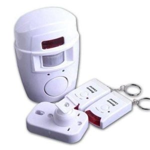 KIT ALARME RESIDENCIAL SEM FIO 2 CONTROLES + SENSOR DE PRESENCA E SIRENE 105DB