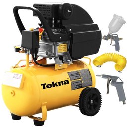 Compressor de Ar 2,0 HP 20 Litros 8,0 PÉS com Kit Multiuso CP8022 TEKNA - 1 Compressor de Ar 2,0 HP 20 Litros 8,0 PÉS com Kit Multiuso CP8022 TEKNA - 1