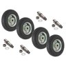 Quatro rodas pneumaticas 2.50-4 4 eixos carrinho de carga - 1