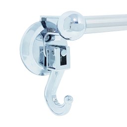 Porta Toalha Toalheiro 80cm Cabide até 8kg Ventosa Sem Furo - 3
