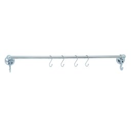 Porta Toalha Toalheiro 80cm Cabide até 8kg Ventosa Sem Furo - 1
