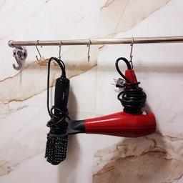 Porta Toalha Toalheiro 80cm Cabide até 8kg Ventosa Sem Furo - 9